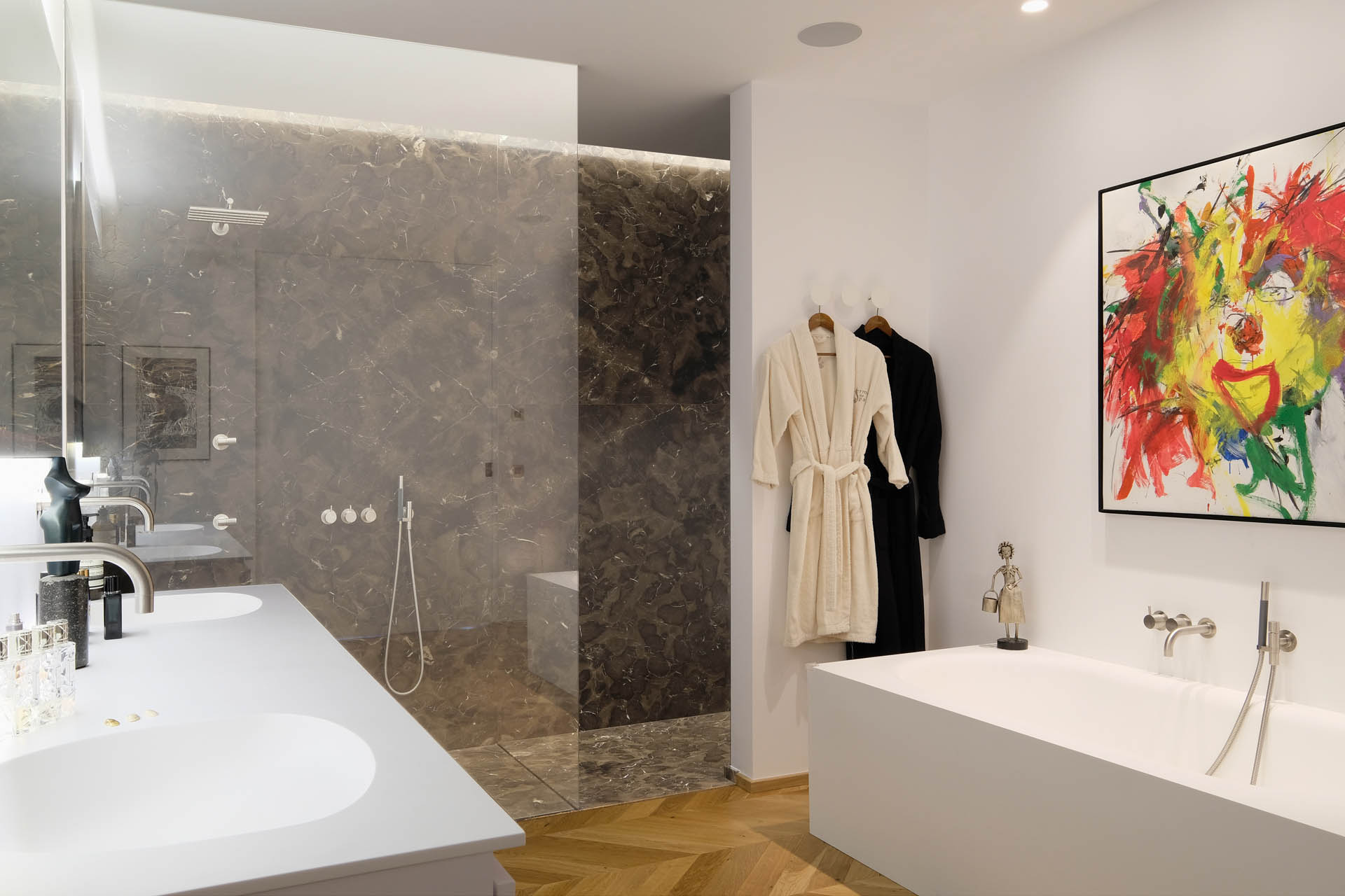 Marmor Dusche - Badezimmerdesign